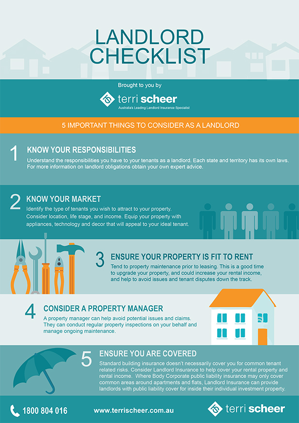 Terri Scheer Landlord checklist infographic